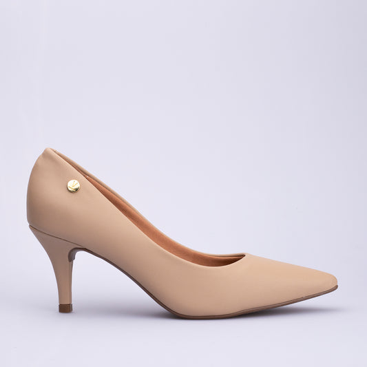 Stiletto Taco Medio Beige