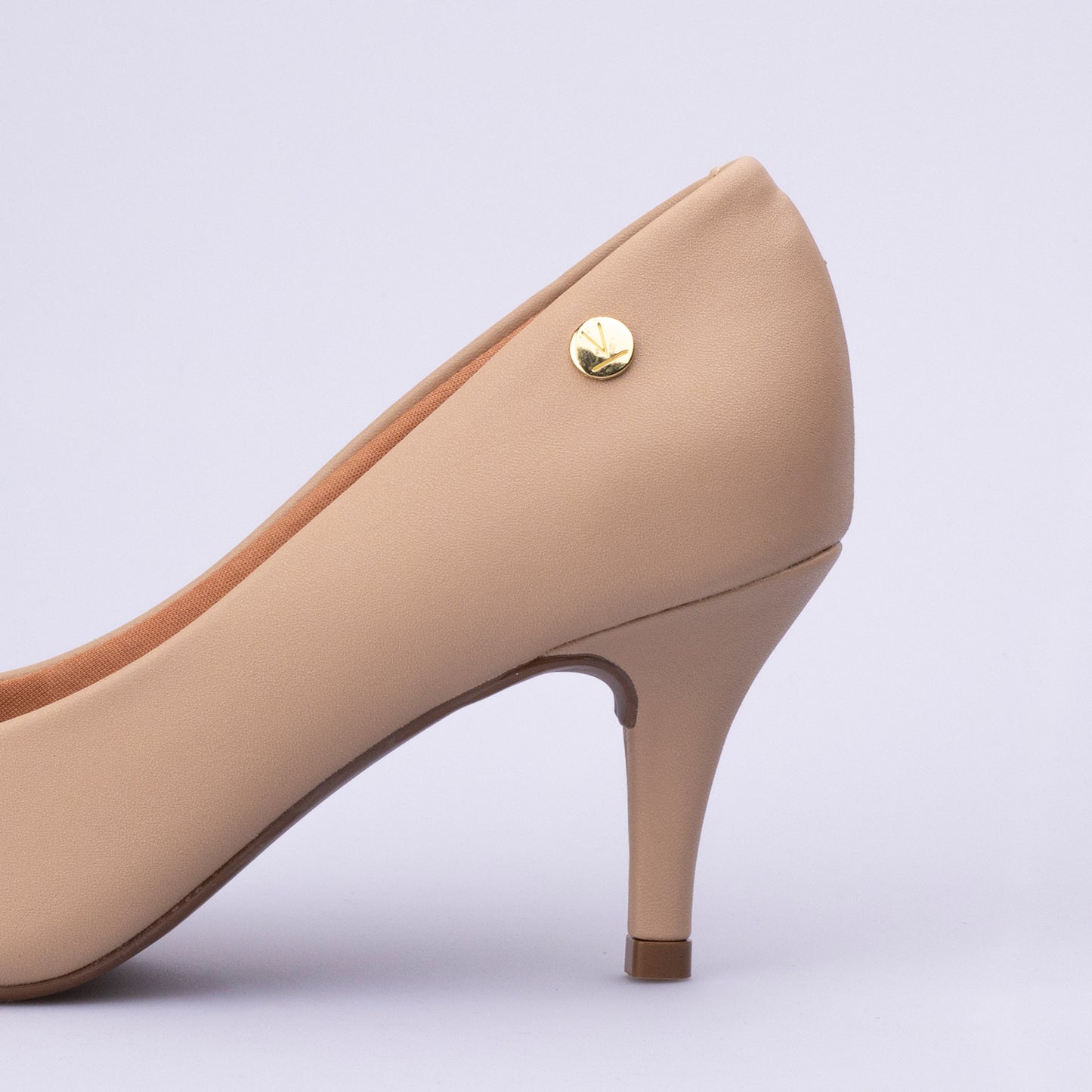 Stiletto Taco Medio Beige