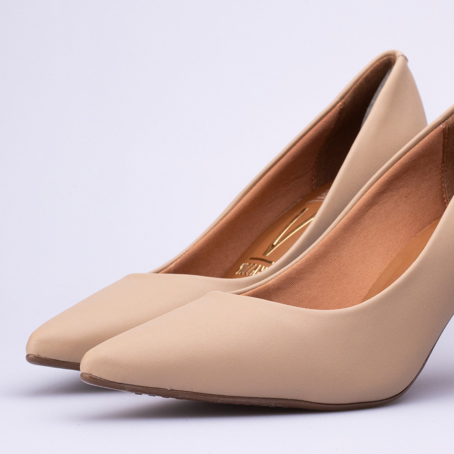 Stiletto Taco Medio Beige