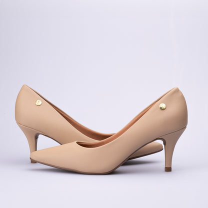 Stiletto Taco Medio Beige