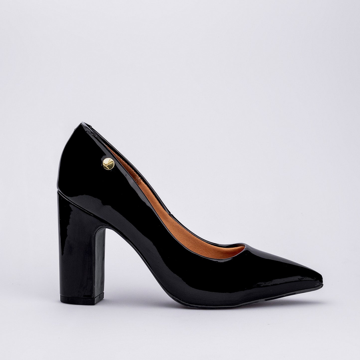 Stiletto Taco Cuadrado Negro