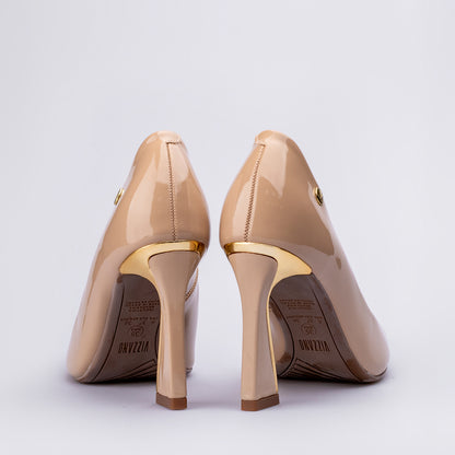 Stiletto Asimétrico Beige