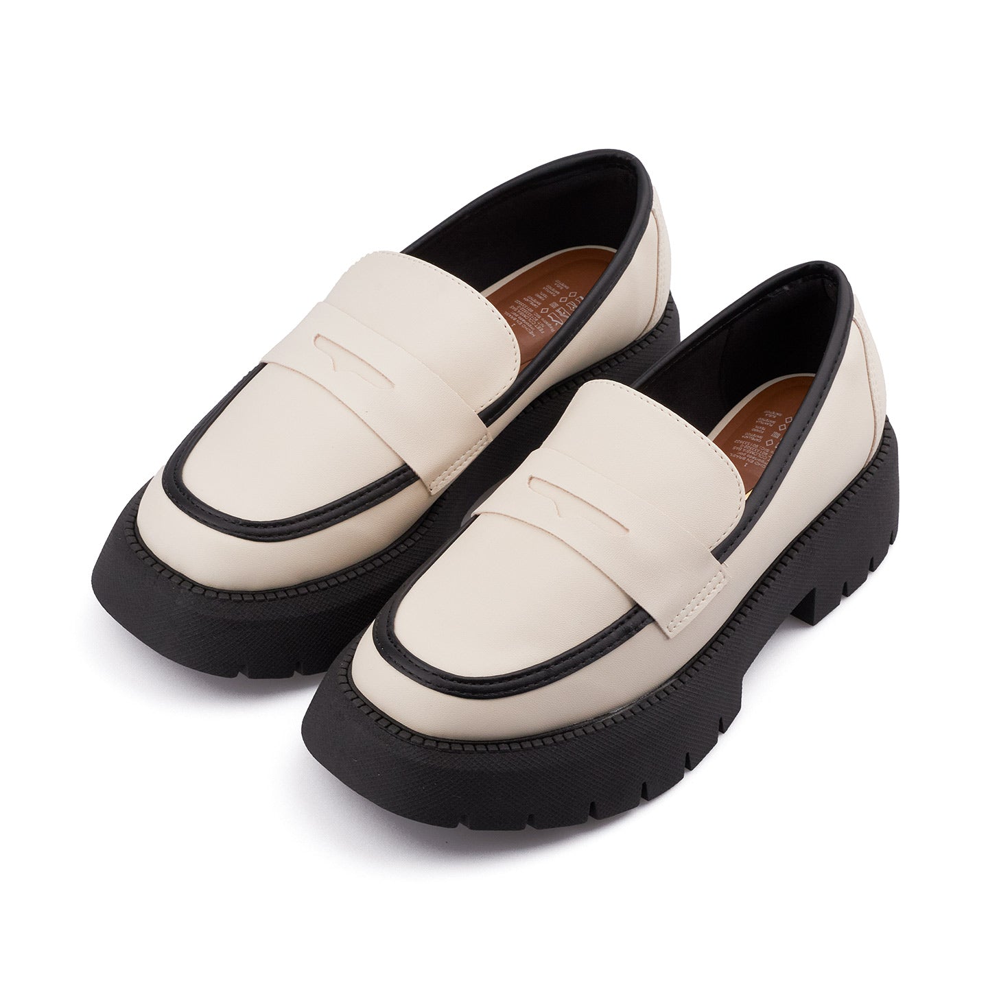 Mocasines Duo Negro y Blanco