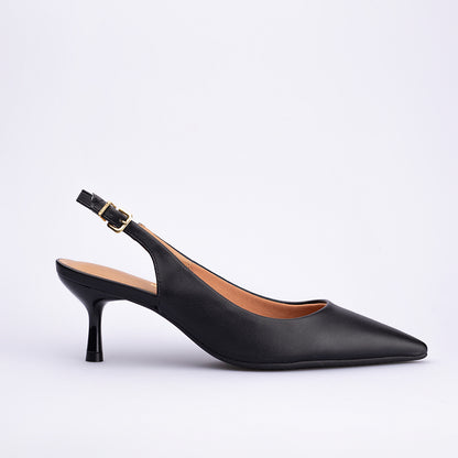 Stiletto Slingback Negro