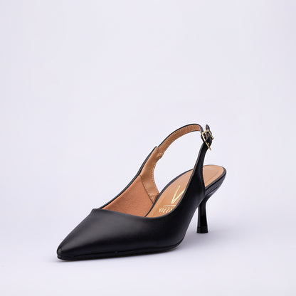 Stiletto Slingback Negro