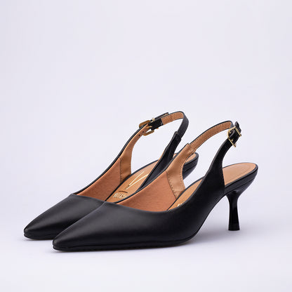 Stiletto Slingback Negro